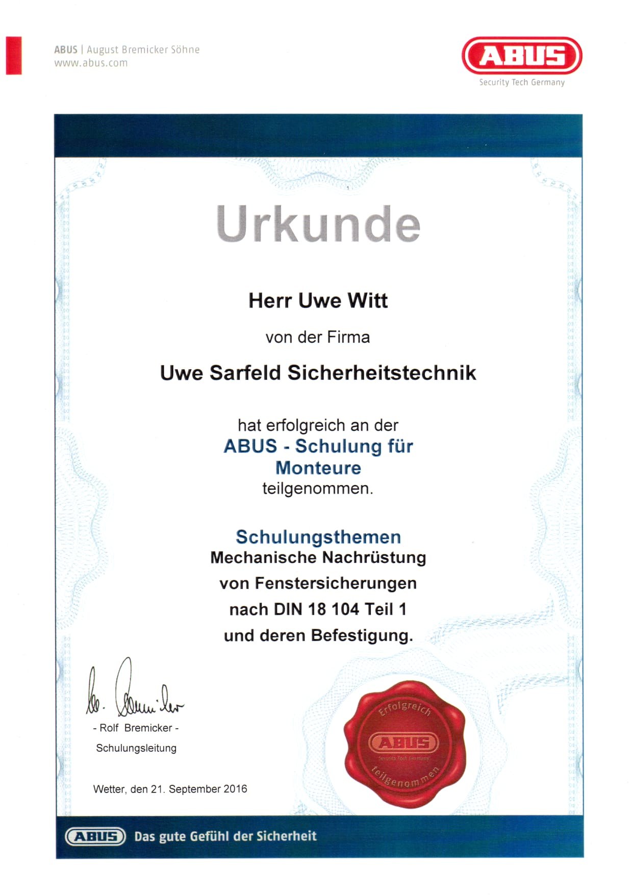 ABUS Fenstersicherungen