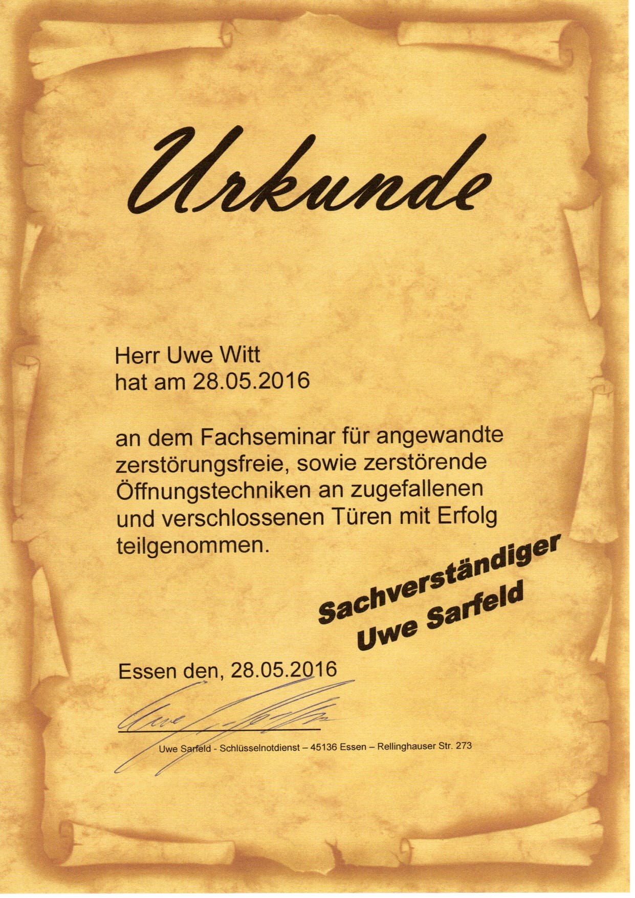 Öffnungstechniken